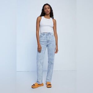 PacSun Light Blue 90's Boyfriend Butterfly Jeans